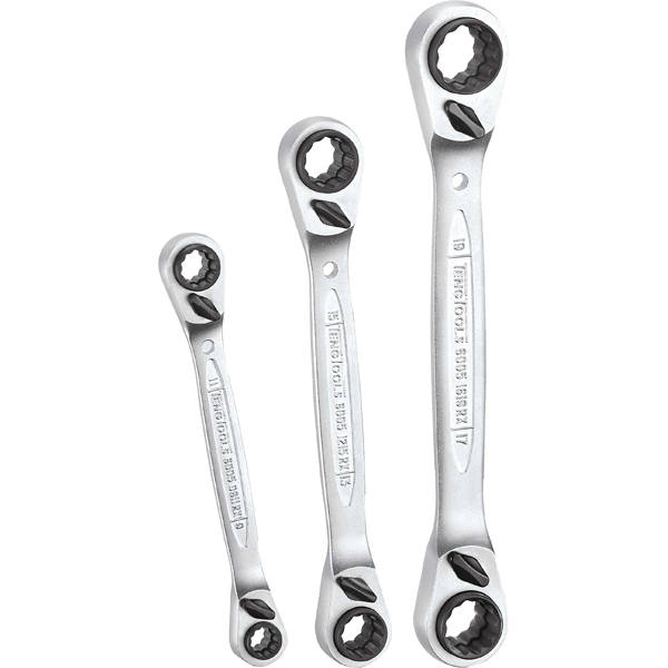 Multidrive Ratchet Ring Spanner Set